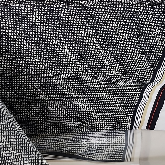 Proenza Schouler Sleeveless Silk Logo Print Scarf Top Black/Pale Yellow/Poppy - Picture 13 of 14